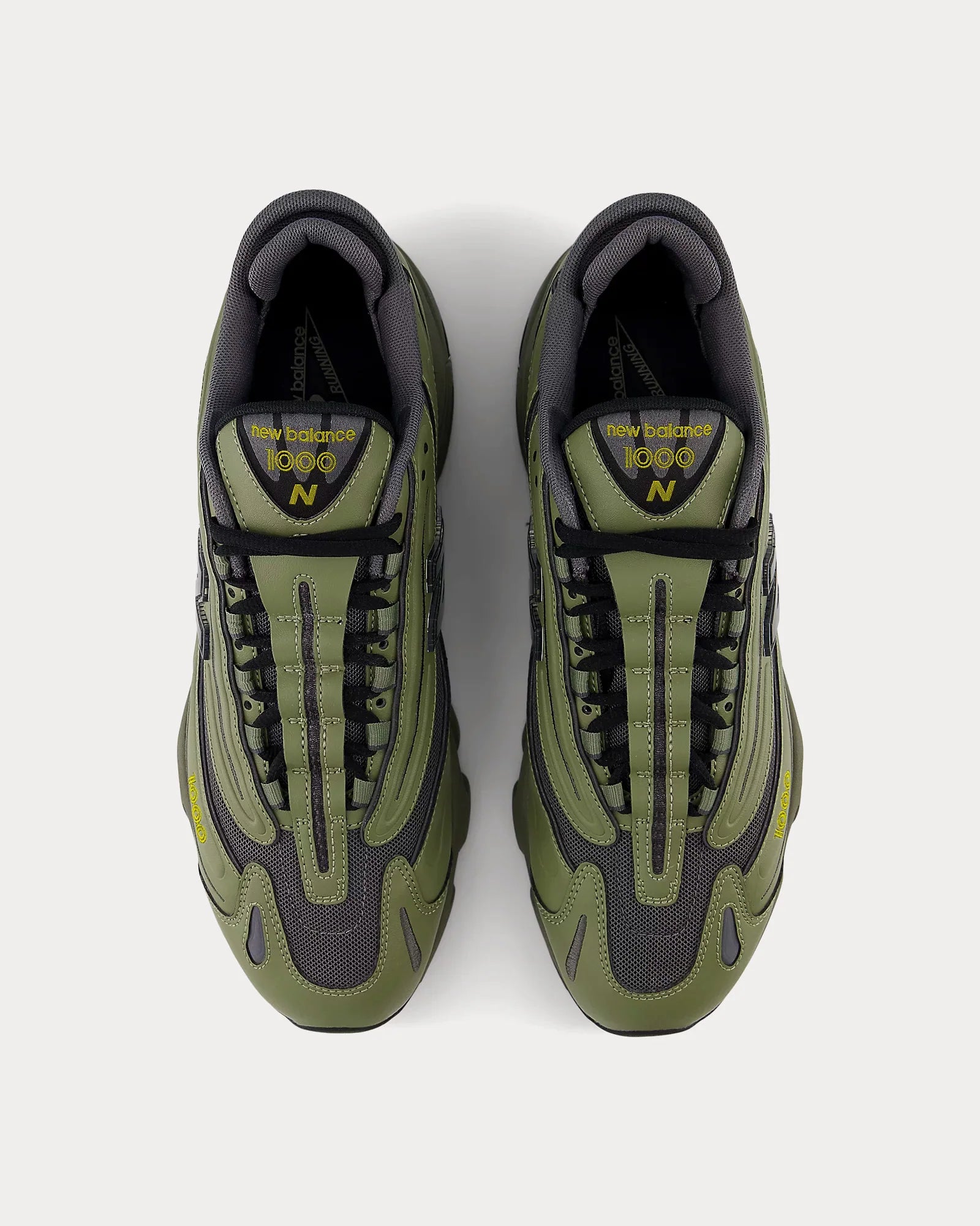 New Balance 1000 Dark Olivine  Magnet Sneakers Khaki  New Balance