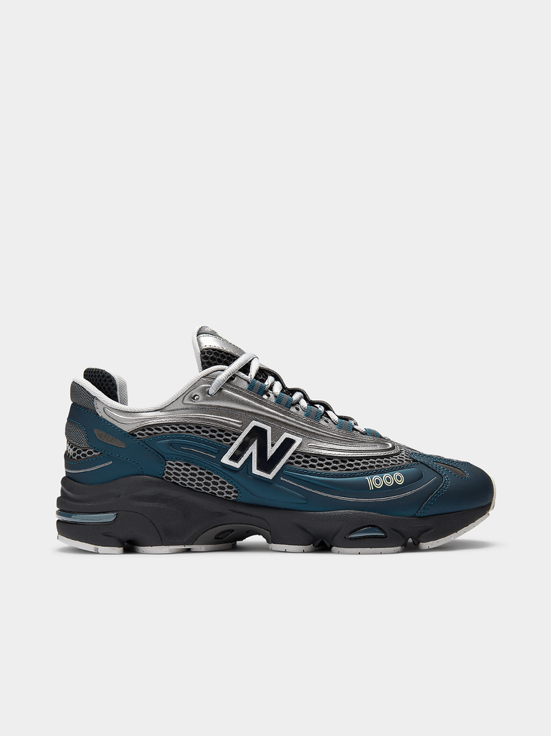 New Balance Men's M1000 Silver Teal Sneaker