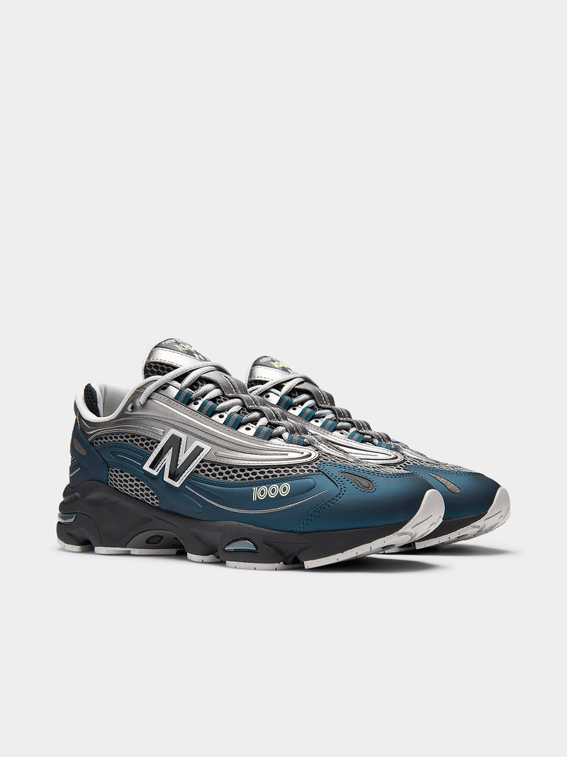 New Balance Men's M1000 Silver Teal Sneaker