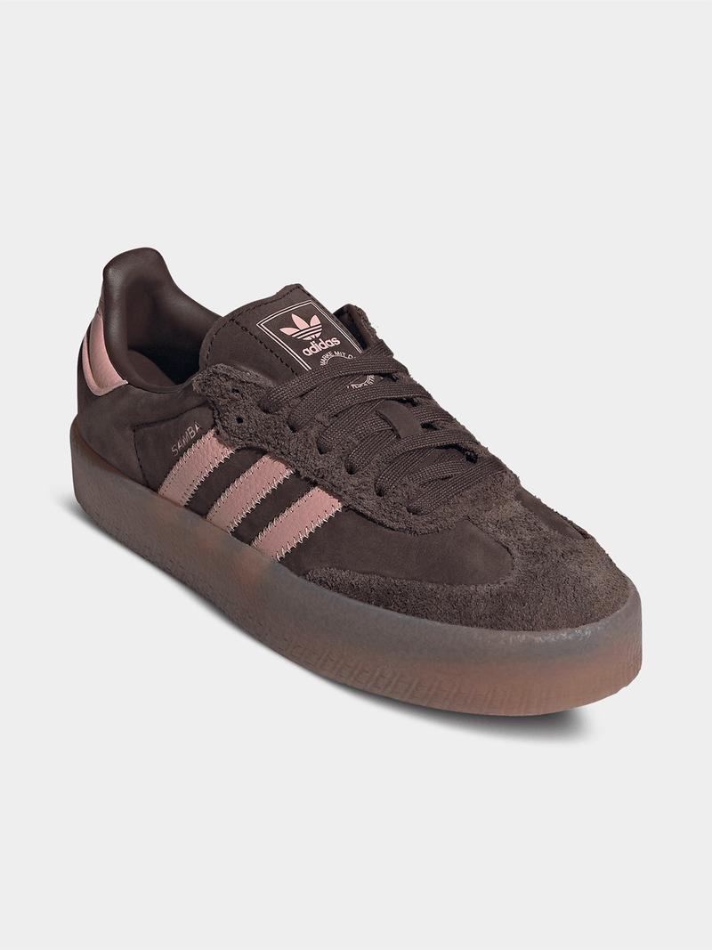 adidas Originals Women's Sambae Brown Pink Sneaker
