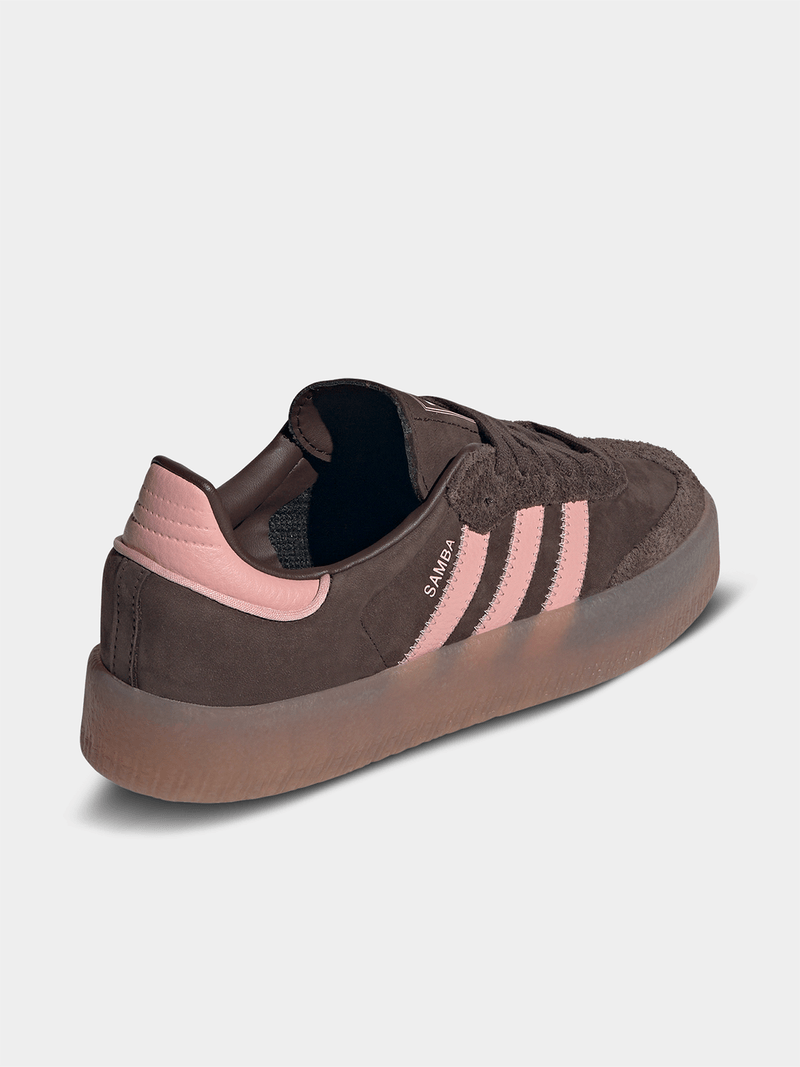 adidas Originals Women's Sambae Brown Pink Sneaker